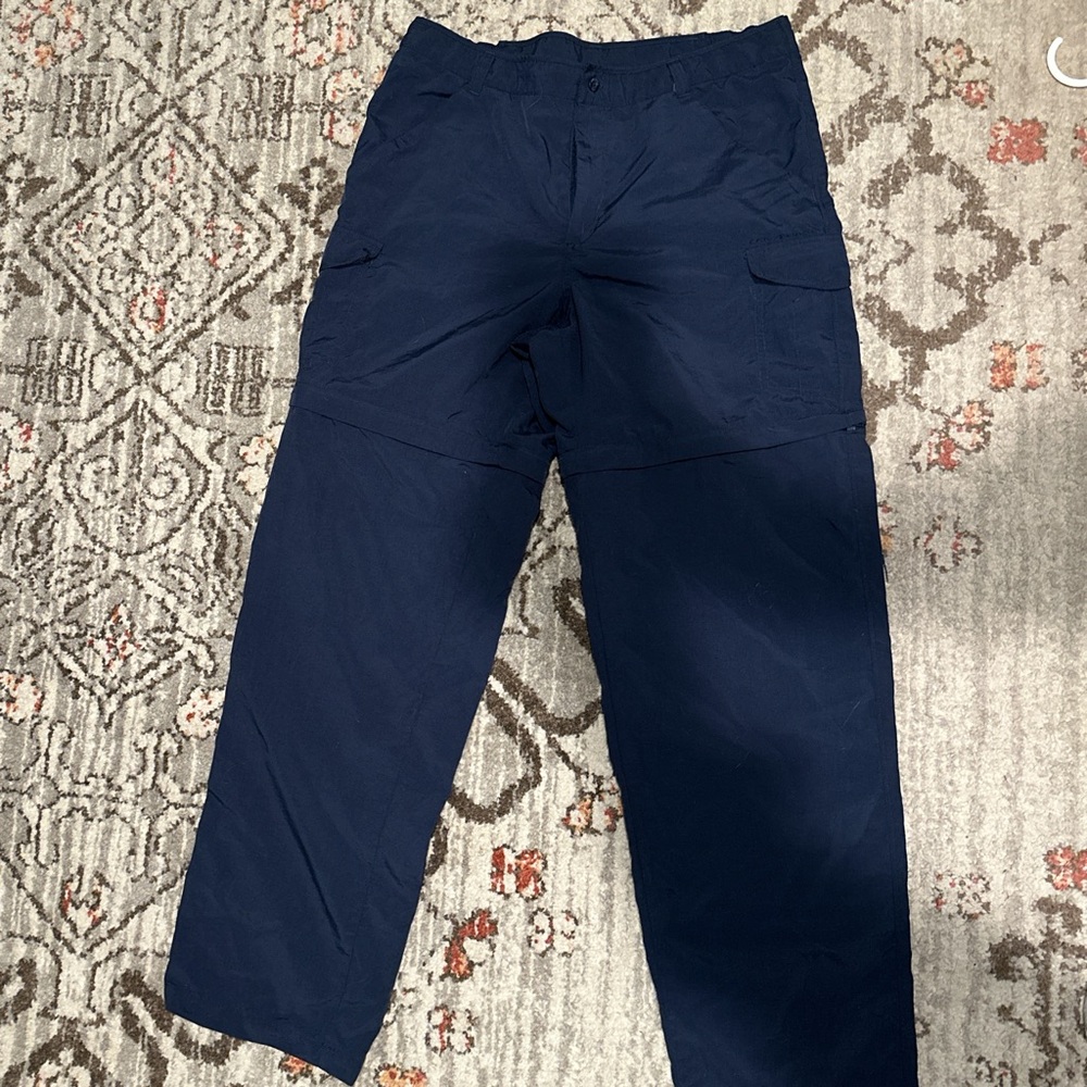 Men's Navy Zip Off Pants